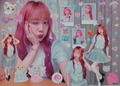 pink yeojin loossemble ooak era loona looble :3 Pink