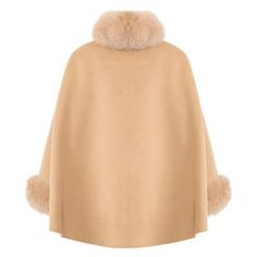 MADISON Button front fox trim cashmere cape – Wolfie Fur Fox Collar, Cashmere Cape, Fur Cape, Red Cape, Fur Shawl, Black Camel, Womens Cashmere, Shearling Coat, Cashmere Coat