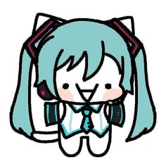 Miku Hatsune Chibi, Miku Hatsune Vocaloid, Vocaloid Funny, Chibi Cat, Vocaloid Characters, Wallpapers Images, Wallpapers Backgrounds, Cute Chibi, Free Hd Wallpapers