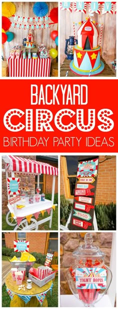 an image of backyard circus birthday party ideas