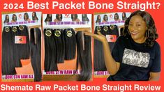 Check out the review of one of the raw packet human hair bone straight All In One, Bones