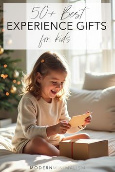 This year, create happy memories with experience gifts for kids. From toddlers to teens, here are 50+ of the best experience gift ideas. Simple Holiday Decor, Experience Gifts, Happy Memories, Homemade Gifts, Gifts For Kids, Gift Ideas, Holidays, Holiday Decor, Gifts