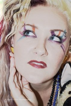 Cindy Lauper Makeup Cyndi Lauper Makeup 1980s, Cindy Lauper Makeup, Cyndi Lauper 80s Makeup, Cyndi Lauper Makeup, Jem Cosplay, Cyndi Lauper 80s, Derby Makeup, Cindi Lauper