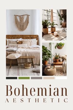 bohemian aestheticic is featured in the cover of an article about bohemian decor