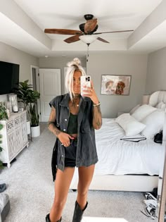 Women's Wrangler® Festival Short … curated on LTK Dirty Heads Concert Outfit, Spring Cowgirl Outfits, Emo Cowgirl Outfits, Grungy Western Outfit, Az Outfits, Koe Wetzel Concert Outfit, Yeehaw Outfits, Western Grunge Aesthetic, Country Fest Outfits