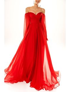 A-Line Party Dress Elegant Sexy Formal Evening Dress Strapless Long Sleeve Court Train Chiffon with Pleats 2024