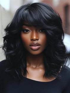 Black Woman Hairstyle Weave, Weave With Bangs, Straightened Hairstyles, Full Weave, Future Hairstyles, Tape Extensions