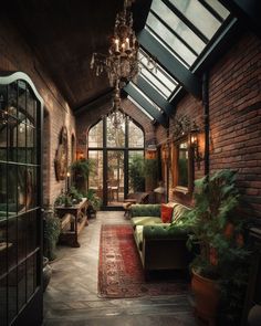 a living room filled with furniture and lots of windows