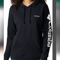 A Classic Hoodie: Built For Cozy Comfort, This Cotton-Blend Hoodie Delivers Warm Style In The Woods, At The Campsite, Or Just Kicking Back For A Quiet Weekend At Home Comfortable Fit: The Columbia Trek Hoodie Is Made Of Soft, Smooth Fleece Built For A Comfortable Style In A Regular Cut Fit Columbia Style: Show Off Your Favorite Logo And Sense Of Style With Our Mutual Statement Of Love For Everything Outdoors Sturdy Cotton Blend: Created With Rich, Soft And A Durable 60/40 Cotton Polyester Blend, Black Outdoor Hoodie, Columbia Hoodie, Comforters Cozy, Comfortable Fashion, Graphic Hoodies, Columbia, Hoodie Fashion, Comfort Fit, Cotton Blend