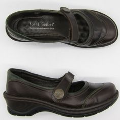 You are purchasing a pair of Josef Seibel US 11 Mary Jane Adjustable Comfort Button Strap Hook Loop Leather Inventory # db250p-7-29-21   Condition: Most used shoes, boots, sandals, etc will typically have wear such as scuffs, scratches, worn down soles and other imperfections. Please view all photos to see the condition of the item. If you have any questions or need other measurements feel free to contact us.   All used items should be Washed. SHIPPING: Calculated shipping via USPS.   We ship al Josef Siebel Boots, Outfit Ideaa, Silly Clothes, Academia Style, Fabric Embellishment, Josef Seibel, Mood Board Fashion, Crazy Shoes