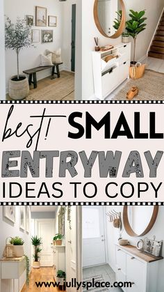 Small Entryway Ideas Small Entryway Design, Small Entryway Table Decor, Small Entryway Storage Ideas, Small Entryway Storage, Entryway Storage Ideas, Narrow Entryway Decor