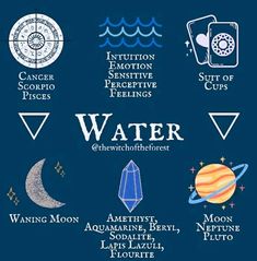 Egyptian Paganism, Planets Astrology, Tarot Practice, Water Witch, Moon Water, Elemental Magic, Grimoire Book, Wiccan Altar, Witch Craft