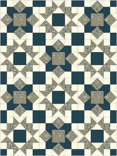 a blue and white checkered pattern with squares