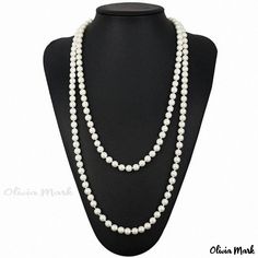 Olivia Mark - Magical Cosplay Accessories for Adult Female Roles Magical Cosplay, Long Pearl Necklace, Cosplay Accessories, Long Pearl Necklaces, Olivia Mark, Pearl Necklace, Outfit Accessories