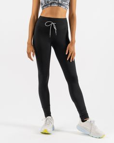 Whether you're running laps or errands  you can wear the women's rabbit EZ High-Rise Tights. Their high-rise fit and buttery soft fabric make them great for working out—and relaxing after you're done. Micro-elastic Sporty Running Leggings, Sporty Micro-elastic Leggings For Running, Compressive Squat Proof Tights For Running, Full Length Squat Proof Yoga Pants For Running, Squat Proof Full Length Yoga Pants For Running, Micro-elastic Sporty Tights For Running, Micro-elastic Running Tights, Full Length Micro-elastic Yoga Pants For Running, Sporty Squat Proof Tights