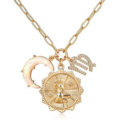 PRICES MAY VARY. ♍𝟭𝟮 𝗭𝗢𝗗𝗜𝗔𝗖 𝗣𝗘𝗥𝗦𝗢𝗡𝗔𝗟𝗜𝗭𝗘𝗗 𝗝𝗘𝗪𝗘𝗟𝗥𝗬- This zodiac necklace features the 12 astrological signs of the zodiac. Your zodiac sign or star sign, reflects the position of the sun when you were born. With its strong influence on your personality, character, and emotions. This zodiac necklace is perfect for any astrology lover, this dainty necklace features a crescent moon and zodiac sign pendant on a delicate paperclip chain. ♍𝗩𝗜𝗥𝗚𝗢 𝗡𝗘𝗖𝗞𝗟𝗔𝗖𝗘 - A lover Virgo Necklace, Jewelry Shoot, Astrology Jewelry, Horoscope Necklace, Aries Sign, Signs Of The Zodiac, Zodiac Aries, Astrological Signs, Crescent Moon Pendant