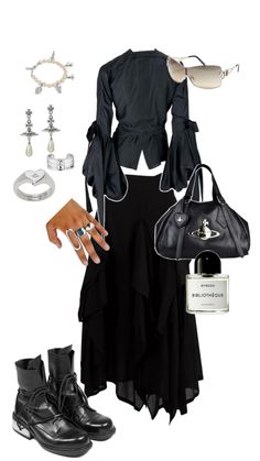 Mood Clothes, Tomboy Style Outfits, Black On Black, Pinterest Outfits, Tomboy Fashion, Black White Fashion, Fashion Fits, Lookbook Outfits, White Fashion