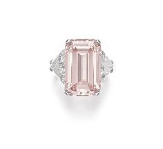 Pink Emerald, Pink Diamond Ring, Emerald Cut Diamond Ring, Diamond Alternatives, Diamond Ring Settings, Heart Shaped Diamond, Emerald Cut Diamonds, Pink Diamond, The Star