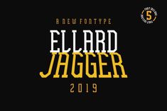 the new font and numbers for elgard jager, which is now available