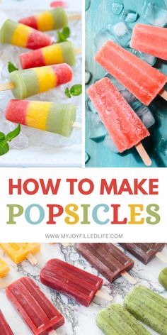 how to make popsicles for summer