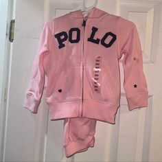 New Polo Ralph Lauren Pink Polo Sweatsuit, Ralph Lauren Winter Outfits, Polo Jogging Suits, Polo Ralph Lauren Women Outfits, Polo Clothes, Polo Ralph Lauren Tracksuit, Ny Winter, Polo Fits, Boys Cargo Shorts