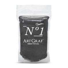 a bag of artgraf black ink on white paper with no 1 in it