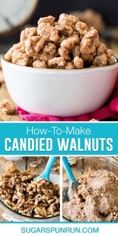 how to make candied walnuts in a bowl