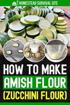 how to make amish flour with zucchini flour