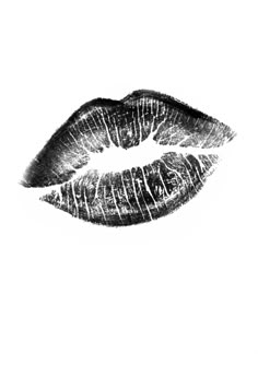 a black and white photo of a woman's lips with the word love written on it