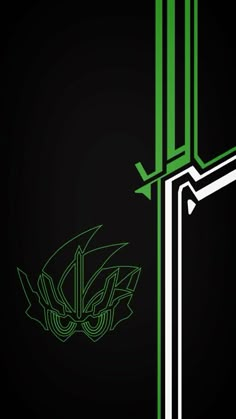 an abstract green and white background with lines on the bottom half of the image, which has been drawn to look like it is coming out of a door