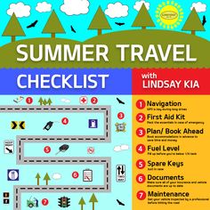 Get your vehicle road ready for summer! #summer #roadtrip #roadtrips #trips #travel #summertravel #lindsaykia #kia Summer Roadtrip, Ready For, Emergency Plan, Plan Book, Long Drive, Travel Checklist, In Case Of Emergency, First Aid Kit