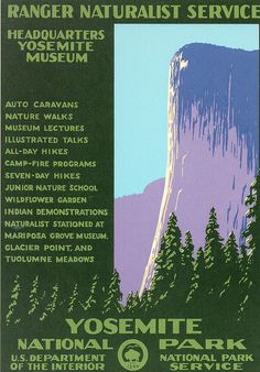 an advertisement for the yosemite national park