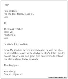 a letter from parents to their students