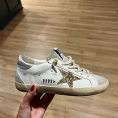 Golden Goose Super Star Classic With Spur, Size 36; Like Brand New Golden Goose Sneakers Outfit, Golden Goose Outfit, Shoes Golden Goose, Pumped Up Kicks, Goose Shoes, Golden Goose Sneakers, Golden Goose Shoes, Birthday List, Super Star