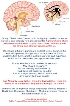 Pineal Gland Facts, 7 Chakras Meditation, Chakra Healing Meditation, Chakra Health, Sahaja Yoga, Pranic Healing, Parts Of The Eye, Pituitary Gland, Kundalini Awakening