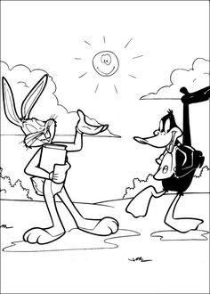 an image of goofy and donald duck coloring pages