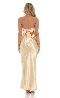 Gold Prom Dress Satin, Light Gold Satin Dress, Light Yellow Satin Prom Dress, Formal Summer Dresses For Women, Champagne Floor Length Dress, Cute Beige Dress, Floor Length Satin Dress, Brunch Dress Prom, Pretty Wedding Guest Dresses