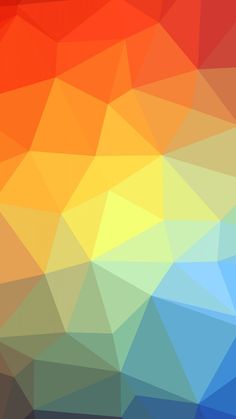 an abstract colorful background consisting of triangulars and triangles, all in shades of red, orange, yellow, blue