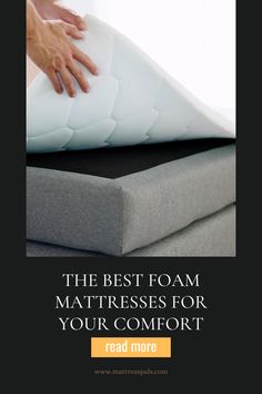 Top 7 Foam Mattresses for Ultimate Comfort in 2024 Mattress Stand, Wake Up Refreshed, Mattresses Reviews, Sleep Solutions, Hybrid Design, Gel Memory Foam Mattress, Queen Mattress, Healthy Sleep, Mattress Springs