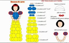 the instructions for how to make an origami doll with different shapes and sizes