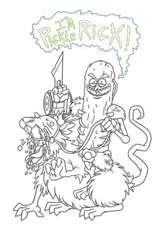 Rick And Morty Colouring Pages, Trippy Rick And Morty Coloring Pages, Coloring Pages Rick And Morty, Rick And Morty Tattoo Stencil, Rick And Morty Stencil, Pickle Rick Drawing, Rick And Morty Drawing Sketch, Rick And Morty Tattoo Design, Rick And Morty Drawings