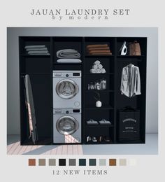 an image of a laundry set by modern