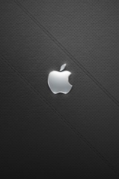 an apple logo on a black background