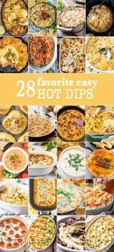 28 Favorite Easy Hot Dips Easy Hot Dips, Warm Dip Recipes, Hot Dips, Dip Recipes Hot, Appetizers Easy Dips, Best Dip Recipes, Party Dip Recipes, Hot Appetizers, Mini Pizzas