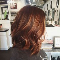 Pregnant Girl, Hair Change, Red Highlights, Trendy Hair Color