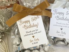 50th 21st 40th 70th Birthday Party Bag Ideas, Party Bag Ideas, Happy 5th Birthday, Happy 50th, Bag Ideas, Party Bag, Party Bags, 5th Birthday