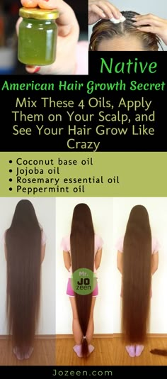 Native American Hair, Healthy Natural Hair Growth, Hair Growth Secrets, Hair Growing Tips, Homemade Hair, Home Remedies For Hair, Hair Growing, Healthy Natural Hair, Oil For Hair