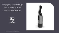 an electric toothbrush with the words why you should opt for a mini hand vacuum cleaner