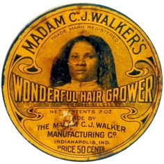 the label for wonderful hair grower, which was used by madam c j walker