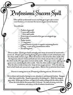 Spell For Success, Wiccan Halloween, Success Spells, Success Spell, Looking For A New Job, Paganism Spells, Annabel Lee, Pagan Decor